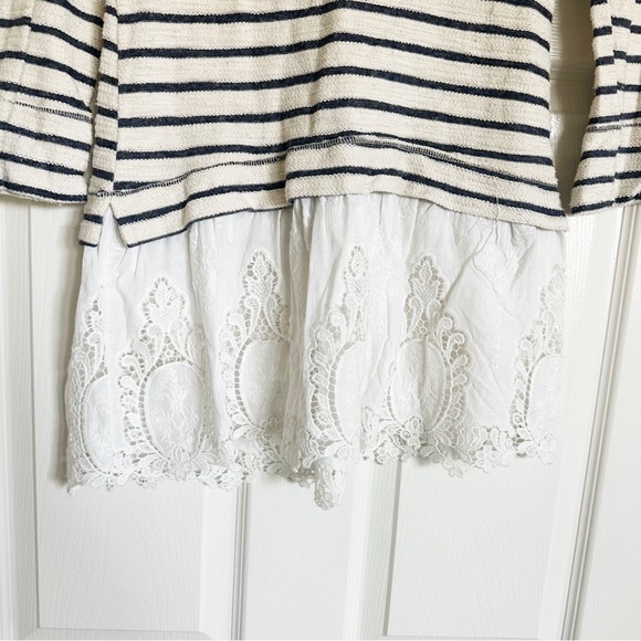 Anthropologie Sunday in Brooklyn Stripe Eyelet Tunic - Picture 4 of 6